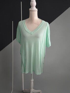 EASEL Mint Oversized Tunic Tee Size Large NEW NWT
